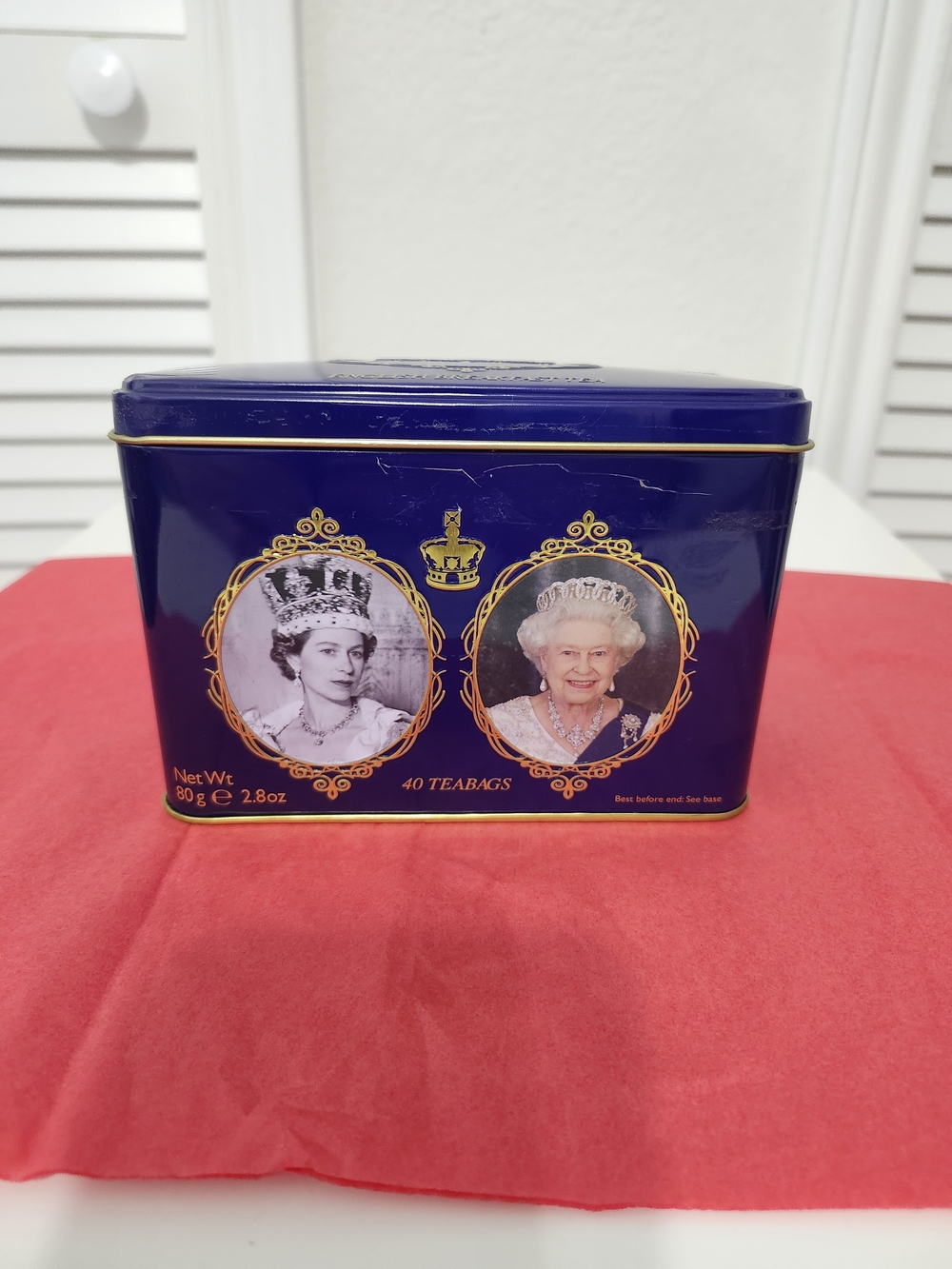 Royal Blue Decorative Tea Tin - 40 Teabags